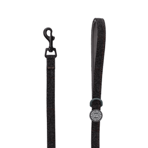 Trail & Glow Lightweight Mini Dog Lead 5ft - Colour Drops - Charcoal Tweed