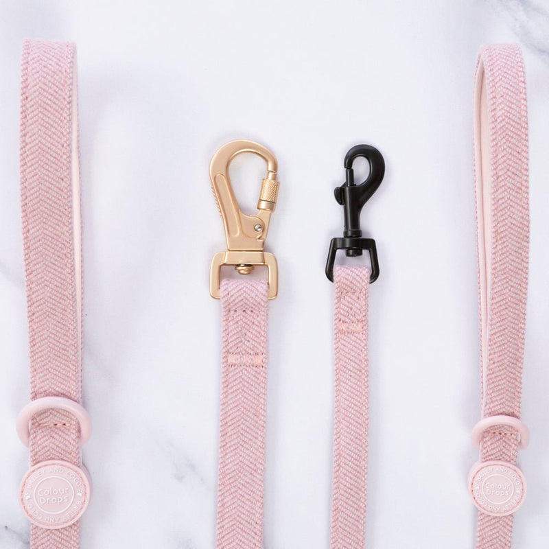 Trail & Glow Lightweight Mini Dog Lead 5ft - Colour Drops - Lavender Tweed - Bailey and Coco (UK)