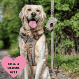 Trail & Glow Tweed Dog Harness - Colour Drops - Heritage Plaid - Bailey and Coco (UK)