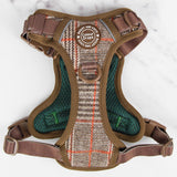 Trail & Glow Tweed Dog Harness - Colour Drops - Heritage Plaid - Bailey and Coco (UK)