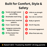 Trail & Glow Tweed Dog Harness - Forest Tweed - Bailey and Coco (UK)