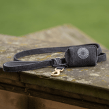 Trail & Glow Tweed Dog Harness & Lead Set - Colour Drops - Charcoal Tweed - Bailey and Coco (UK)