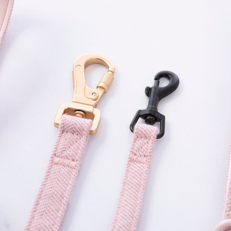 Trail & Glow Tweed Dog Harness & Lead Set - Colour Drops - Lavender Tweed - Bailey and Coco (UK)