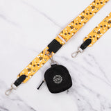 Wanna - Bee Colour Drops - Adjustable Dog Harness, Lead, Collar & Mini Black Dog Walking Bag Bundle - Bailey and Coco (UK)