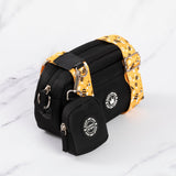 Wanna - Bee Colour Drops - Adjustable Dog Harness, Lead, Collar & Mini Black Dog Walking Bag Bundle - Bailey and Coco (UK)