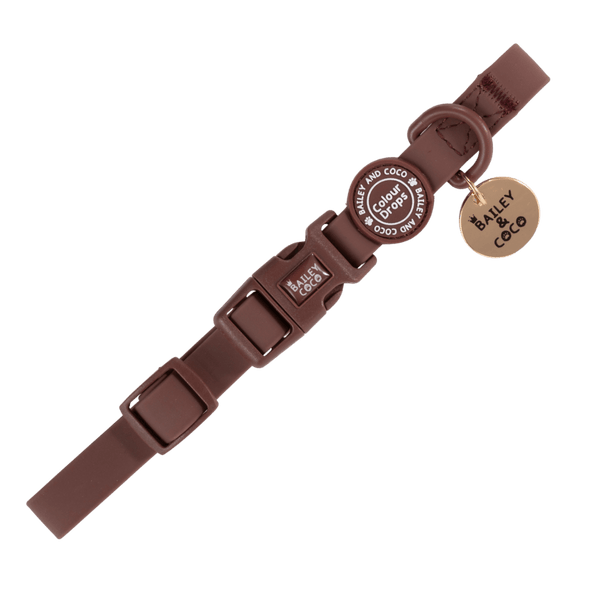 Waterproof Adjustable Collar - Colour Drops - Mulberry - Bailey and Coco (UK)