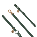 Waterproof Dog Lead & Collar Set - Colour Drops - Forest Green - Bailey and Coco (UK)