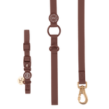 Waterproof Dog Lead & Collar Set - Colour Drops - Mulberry - Bailey and Coco (UK)