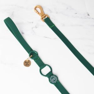 Waterproof Dog Lead - Colour Drops - Forest Green - Bailey and Coco (UK)
