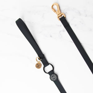 Waterproof Dog Lead - Colour Drops - Jet Black - Bailey and Coco (UK)