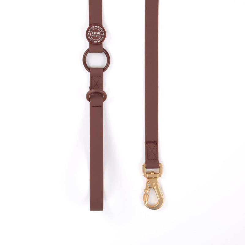 Waterproof Dog Lead - Colour Drops - Mulberry - Bailey and Coco (UK)