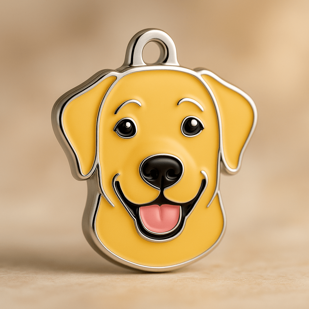 Yellow Labrador Dog Tag Personalised & Engraved - Bailey and Coco (UK)