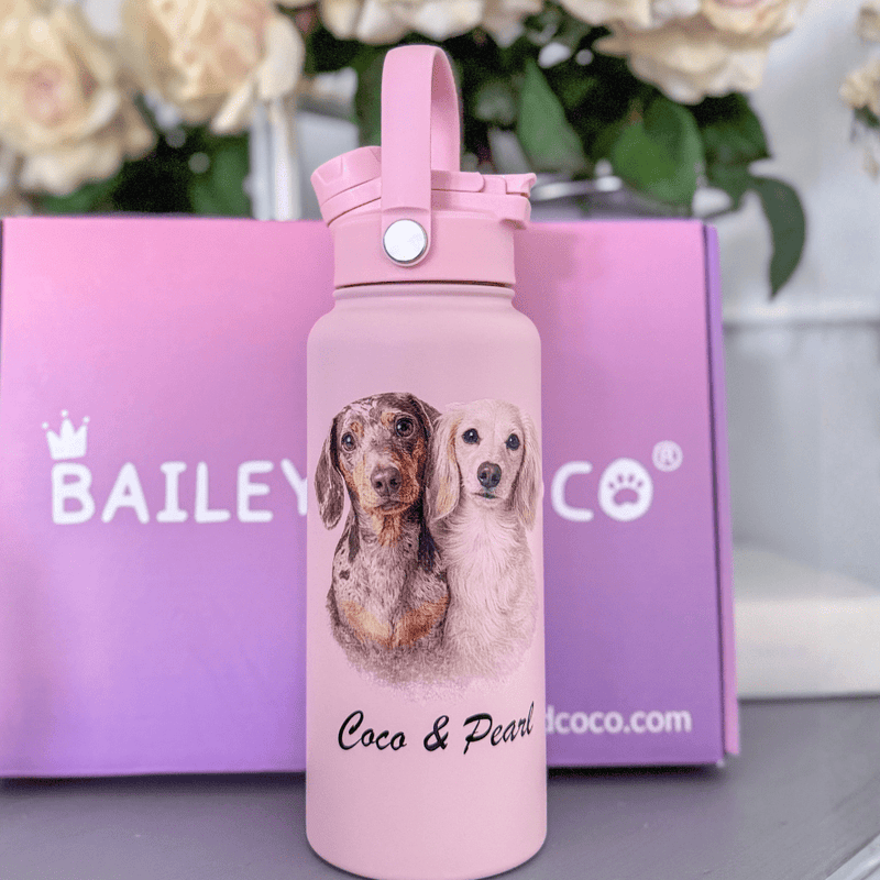 Your Dog on a Bottle (Personalised) – 1L Switch Bottle - Bailey and Coco (UK)