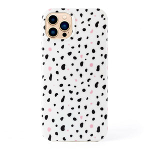 iPhone Case - Dalmatian Phone Case – White, Black and Pink.