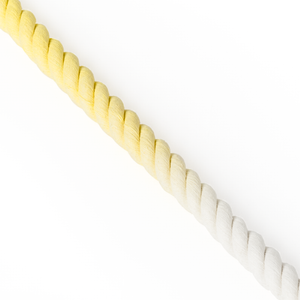 Rope Dog Lead - Ombre Yellow & White.